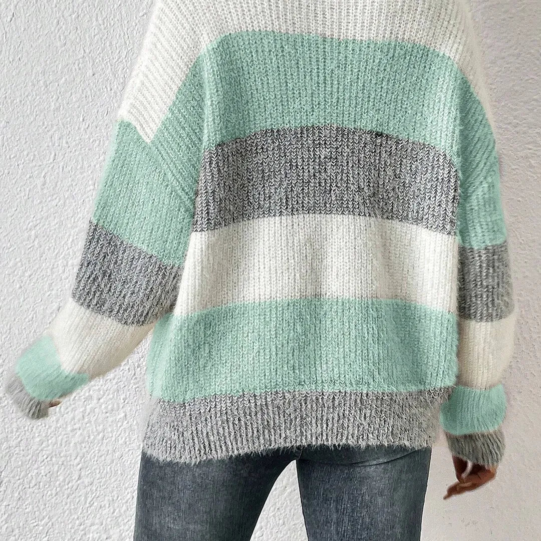 SHEIN Frenchy Women Christmas Reindeer & Snowflake Heart Pattern Sweater,Warm,Dropped Shoulders,1pc Women Casual Everyday Christmas Tree Pattern Crew Neck Sweater, Autumn/Winter Clothes, Christmas Elk ,Red And White,Christmas Women Clothes