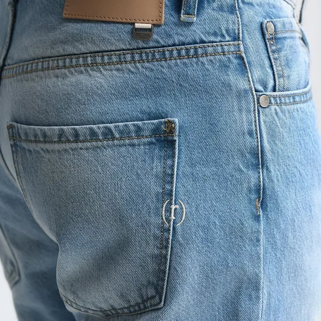 royaldenim Sendai 2215 Light Blue Wash Jeans - Men's Denim, Straight Fit