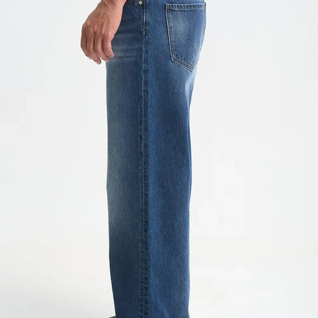 royaldenim Kyoto 2311 Medium Blue Wash Jeans - Men's Denim, Baggy Fit