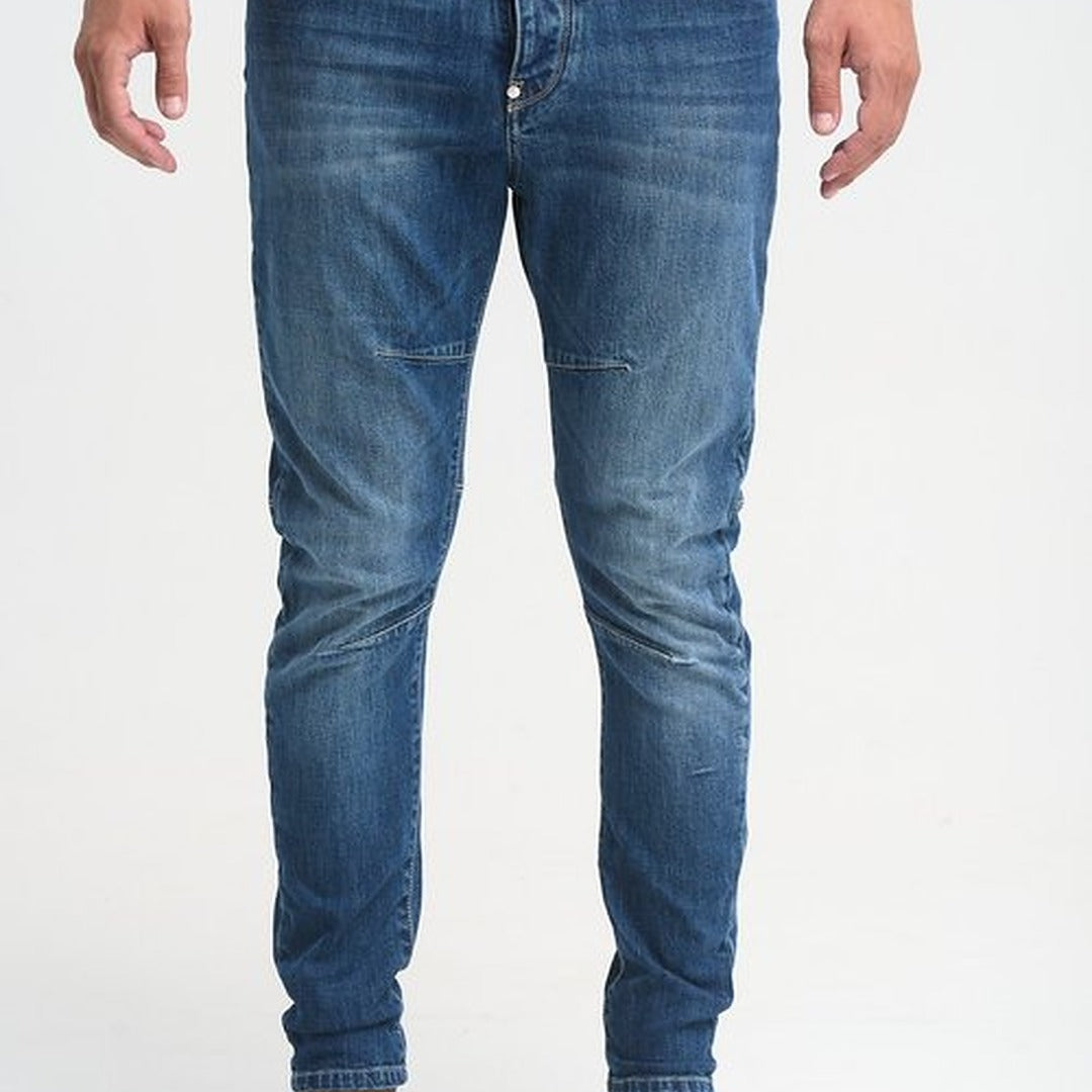 royaldenim Palermo 2285 Medium Blue Wash Jeans - Men's Denim, Twist Tapered Fit