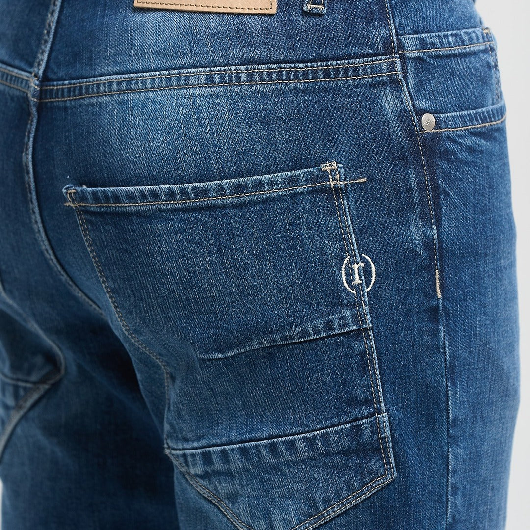 royaldenim Palermo 2285 Medium Blue Wash Jeans - Men's Denim, Twist Tapered Fit