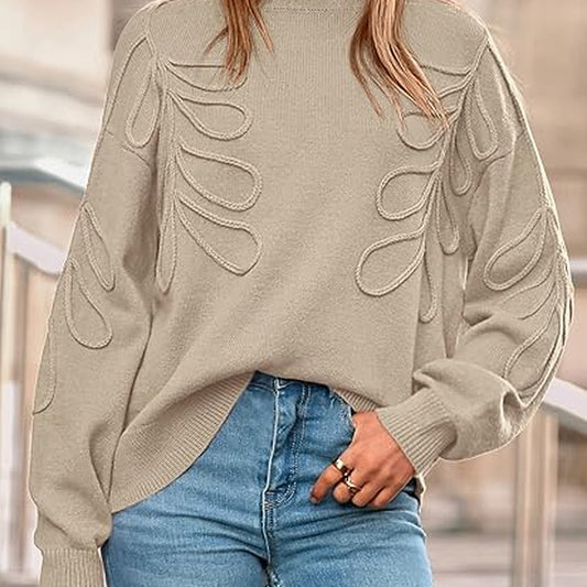 PRETTYGARDEN Womens Oversized Sweater 2025 Crewneck Long Sleeve Ribbed Knit Pullover Sweaters Tops Fall Fashion Outfits