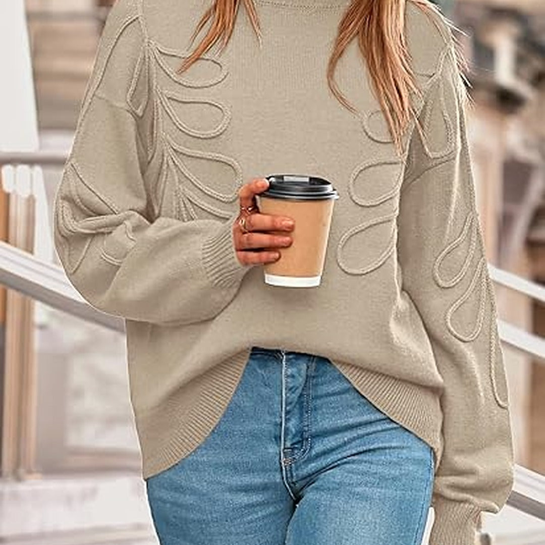 PRETTYGARDEN Womens Oversized Sweater 2025 Crewneck Long Sleeve Ribbed Knit Pullover Sweaters Tops Fall Fashion Outfits