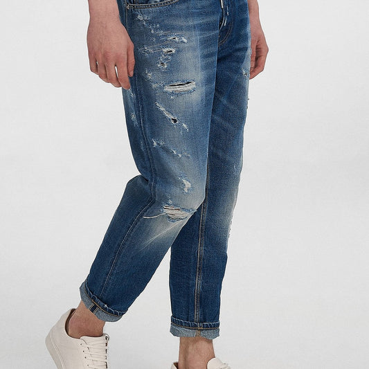 royaldenim Malmo 1971 Medium Blue Wash Jeans - Men's Denim, Tapered Fit