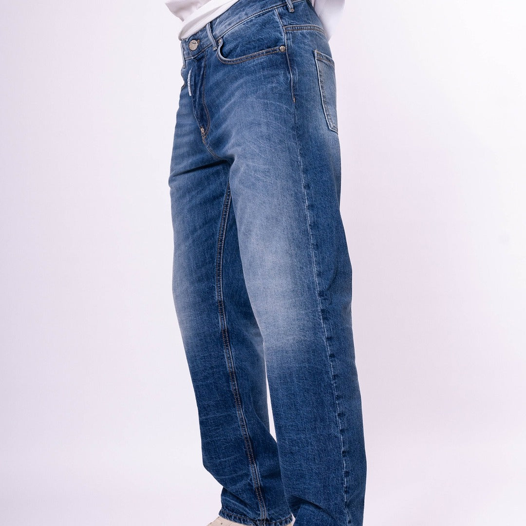 royaldenim Durham 2060 Medium Blue Wash Jeans - Men's Denim, Relaxed Fit