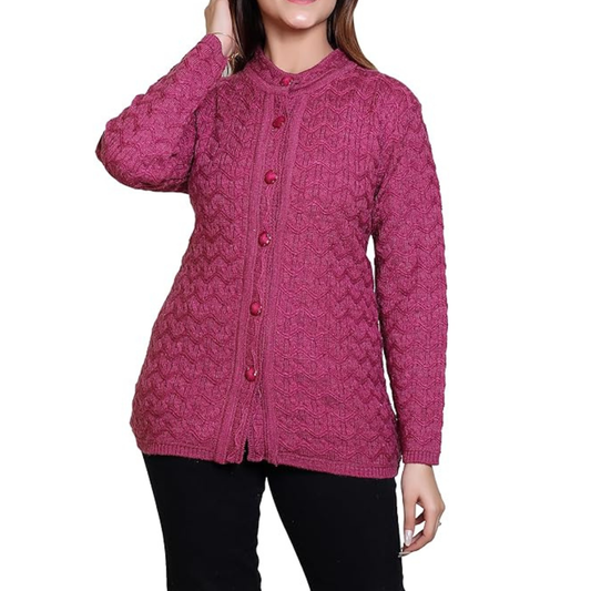 Grand Line Winter wear Acrylic Lady Cardigan/Sweater for Casual and Evening outings