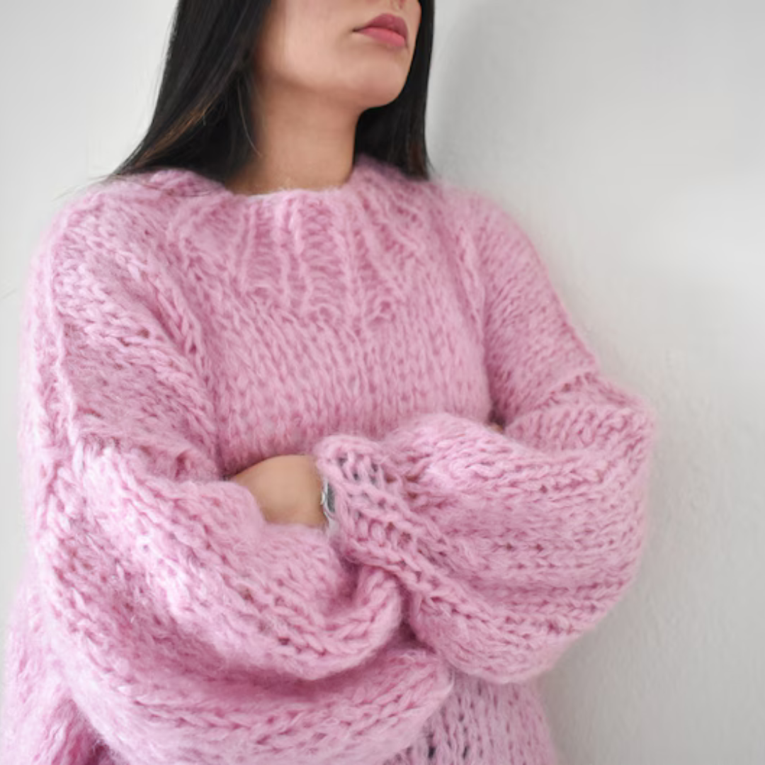 KNITTING PATTERN (Eng/Esp/Port) - "Sugar" sweater