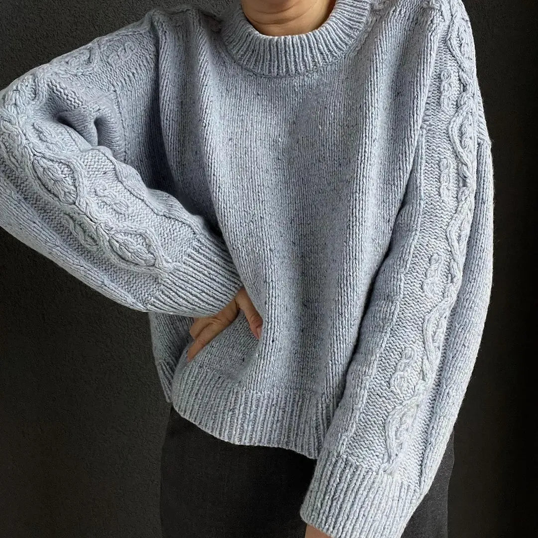 Bayberry Sweater KNITTING PATTERN: cable oversized design