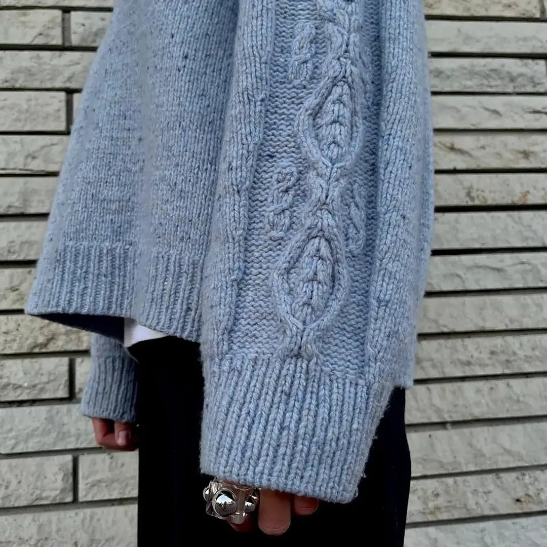 Bayberry Sweater KNITTING PATTERN: cable oversized design