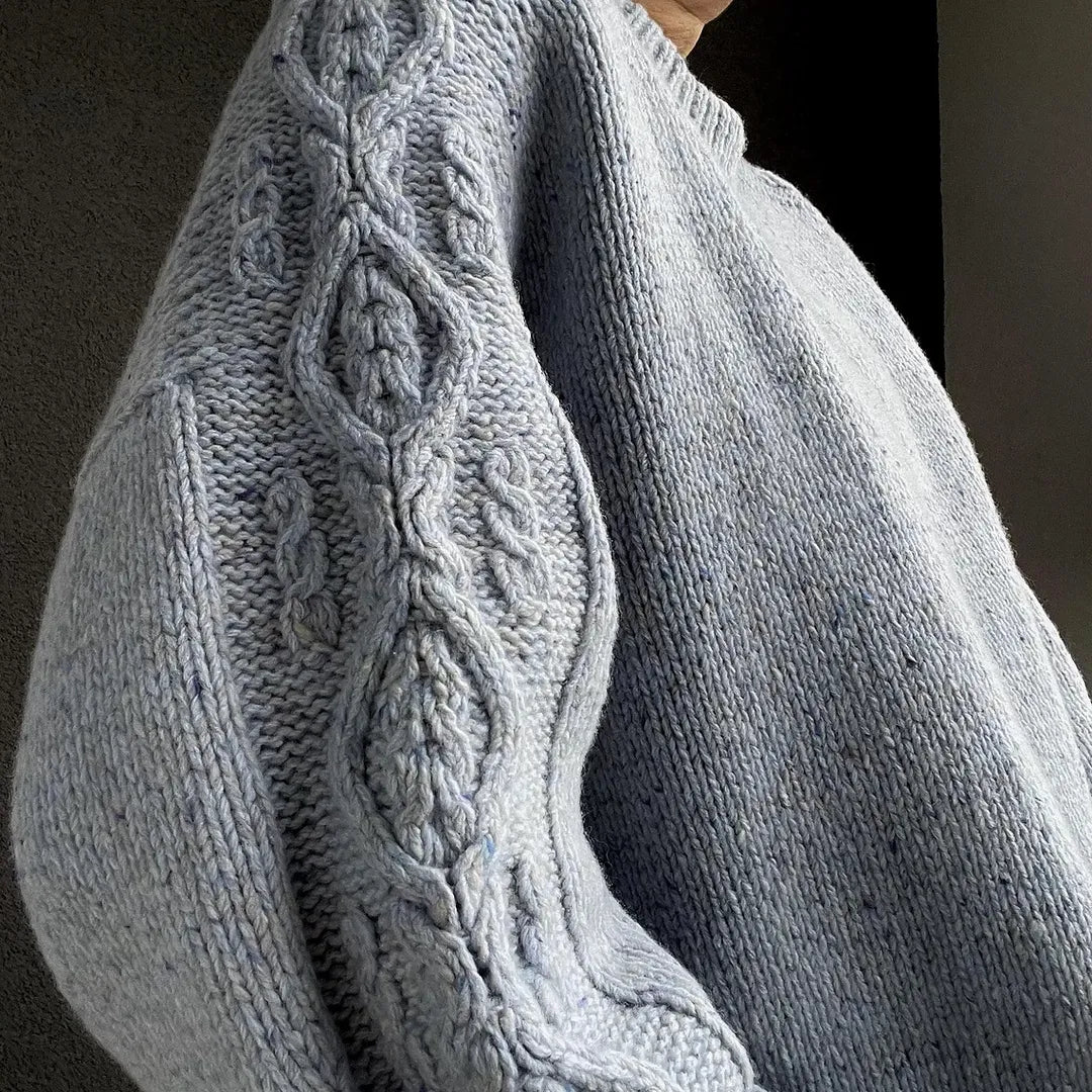 Bayberry Sweater KNITTING PATTERN: cable oversized design