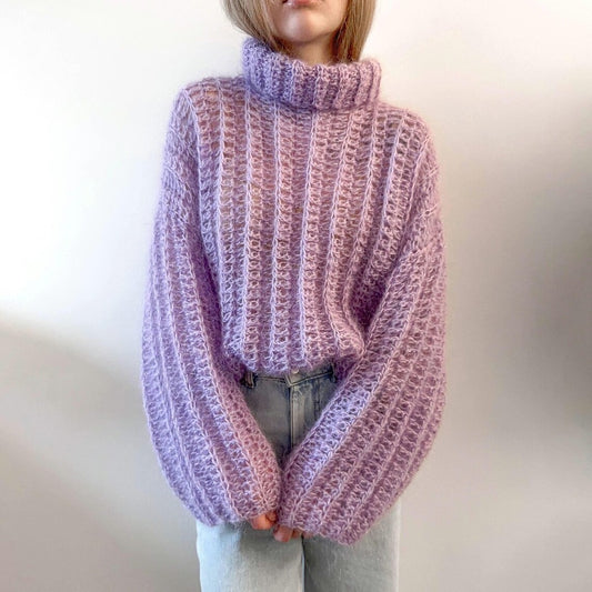 Amelia Sweater Crochet PDF Pattern | Made-To-Measure | Mohair Oversized Delicate Cozy Jumper | Step-By-Step Tutorial for Confident Beginner
