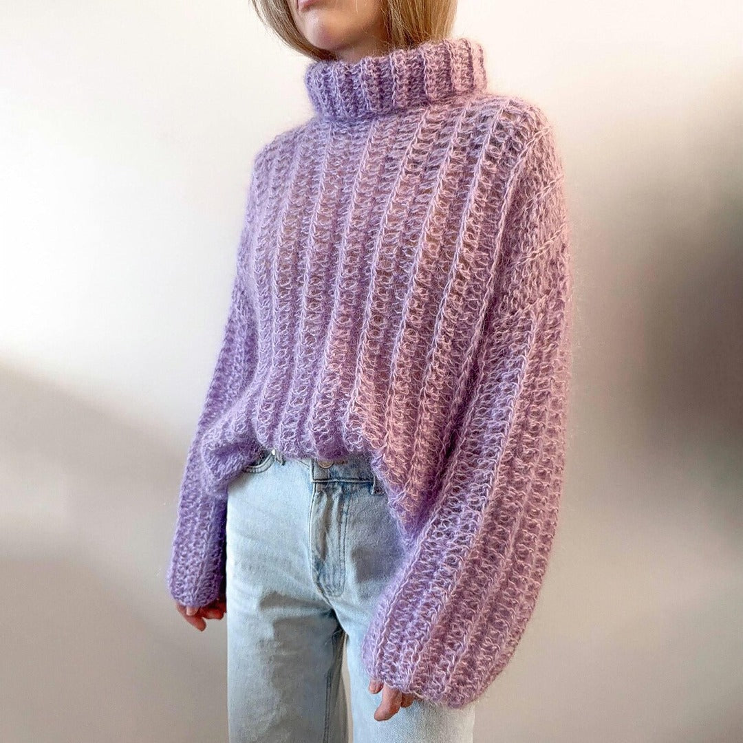 Amelia Sweater Crochet PDF Pattern | Made-To-Measure | Mohair Oversized Delicate Cozy Jumper | Step-By-Step Tutorial for Confident Beginner