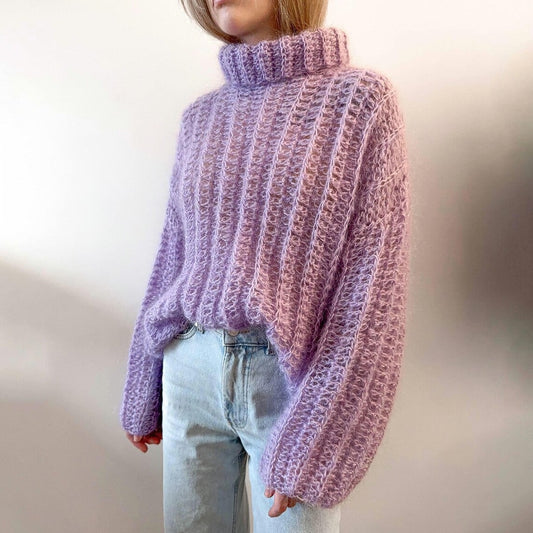 Amelia Sweater Crochet PDF Pattern | Made-To-Measure | Mohair Oversized Delicate Cozy Jumper | Step-By-Step Tutorial for Confident Beginner