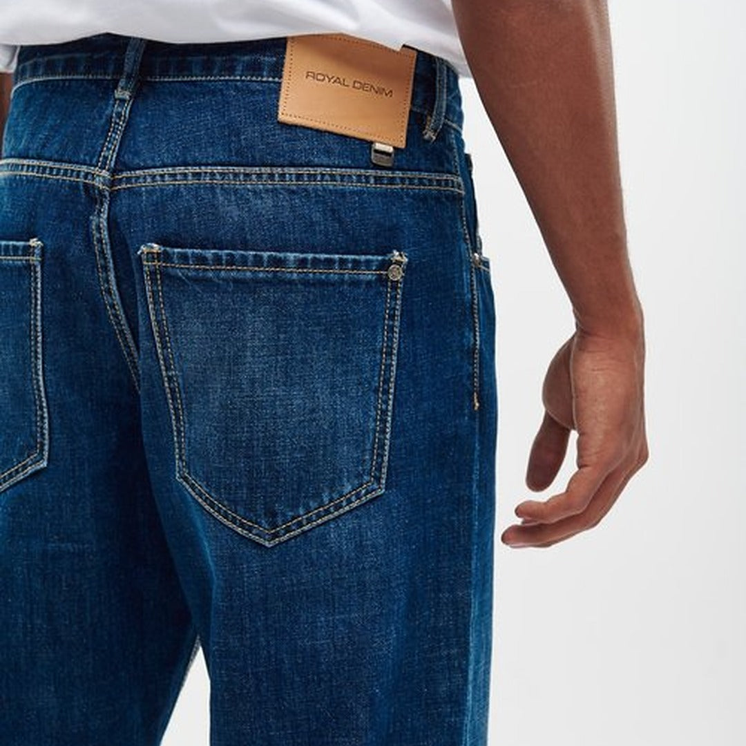 royaldenim Ottawa 2233 Dark Blue Wash Jeans - Men's Denim, Relaxed Fit