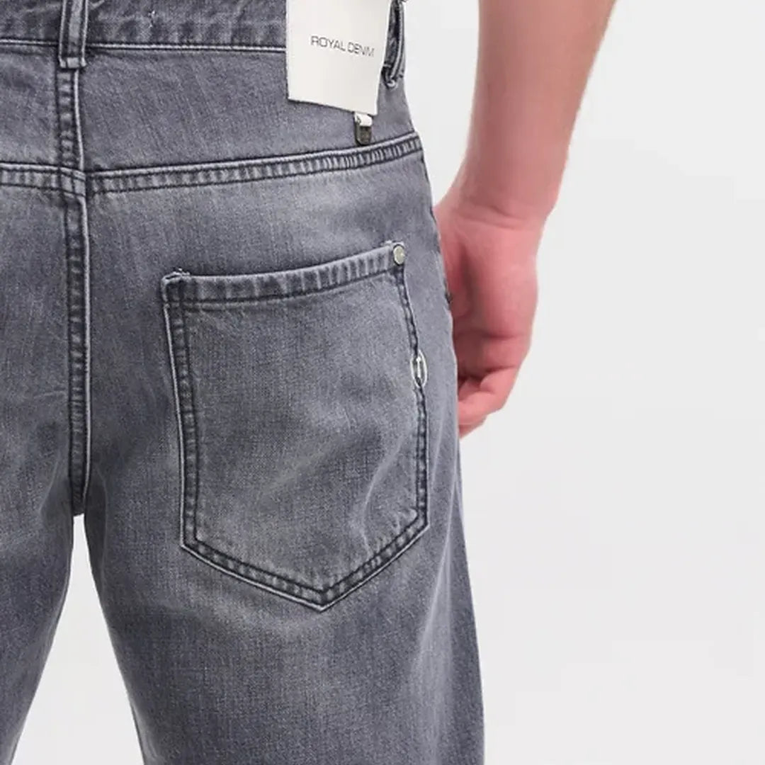 royaldenim Sendai 2277 Light Gray Wash Jeans - Men's Denim, Straight Fit