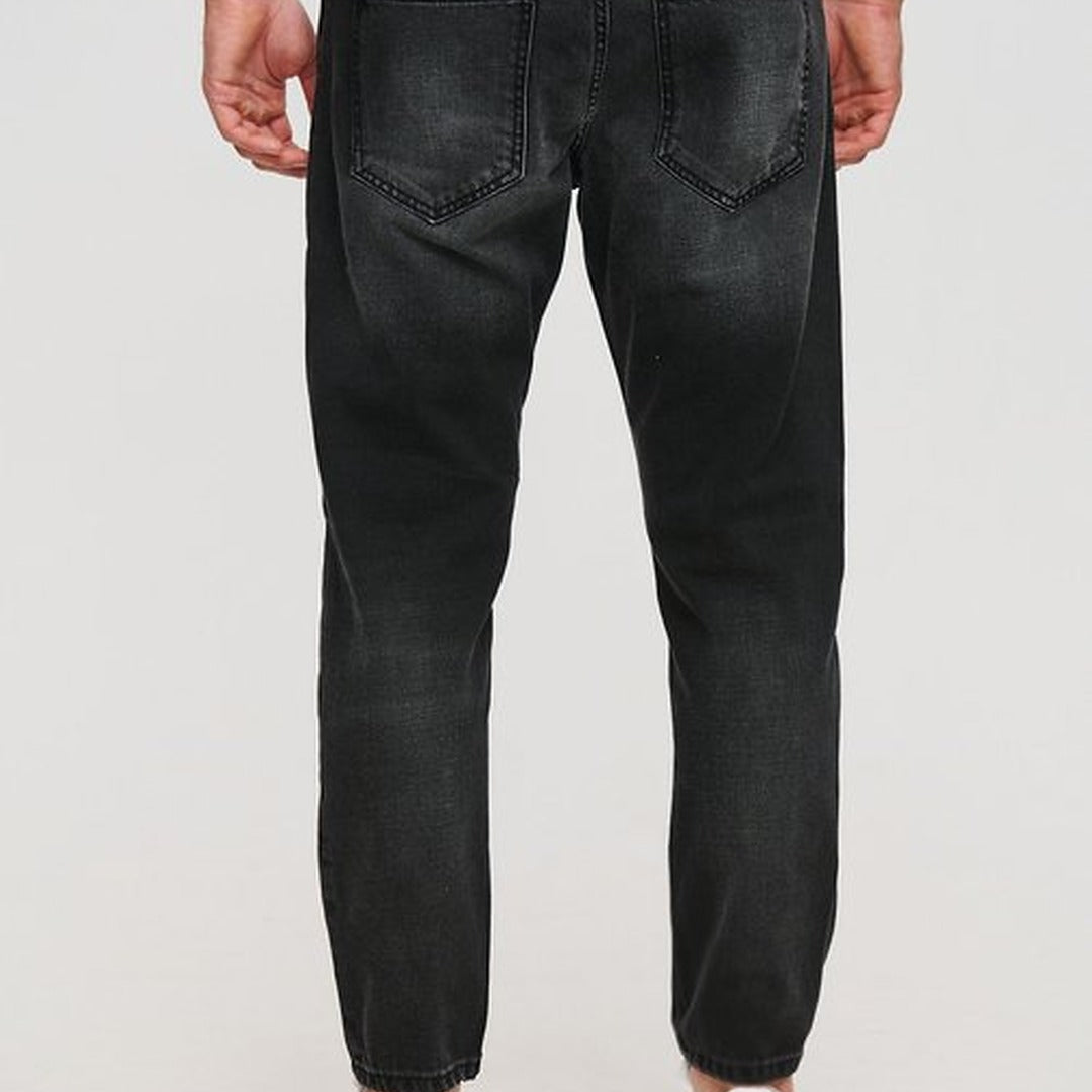 royaldenim Sendai 2129 Dark Black Wash Jeans - Men's Denim, Straight Fit