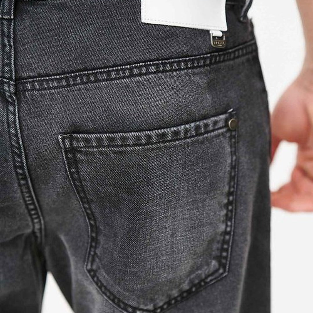 royaldenim Sendai 2129 Dark Black Wash Jeans - Men's Denim, Straight Fit