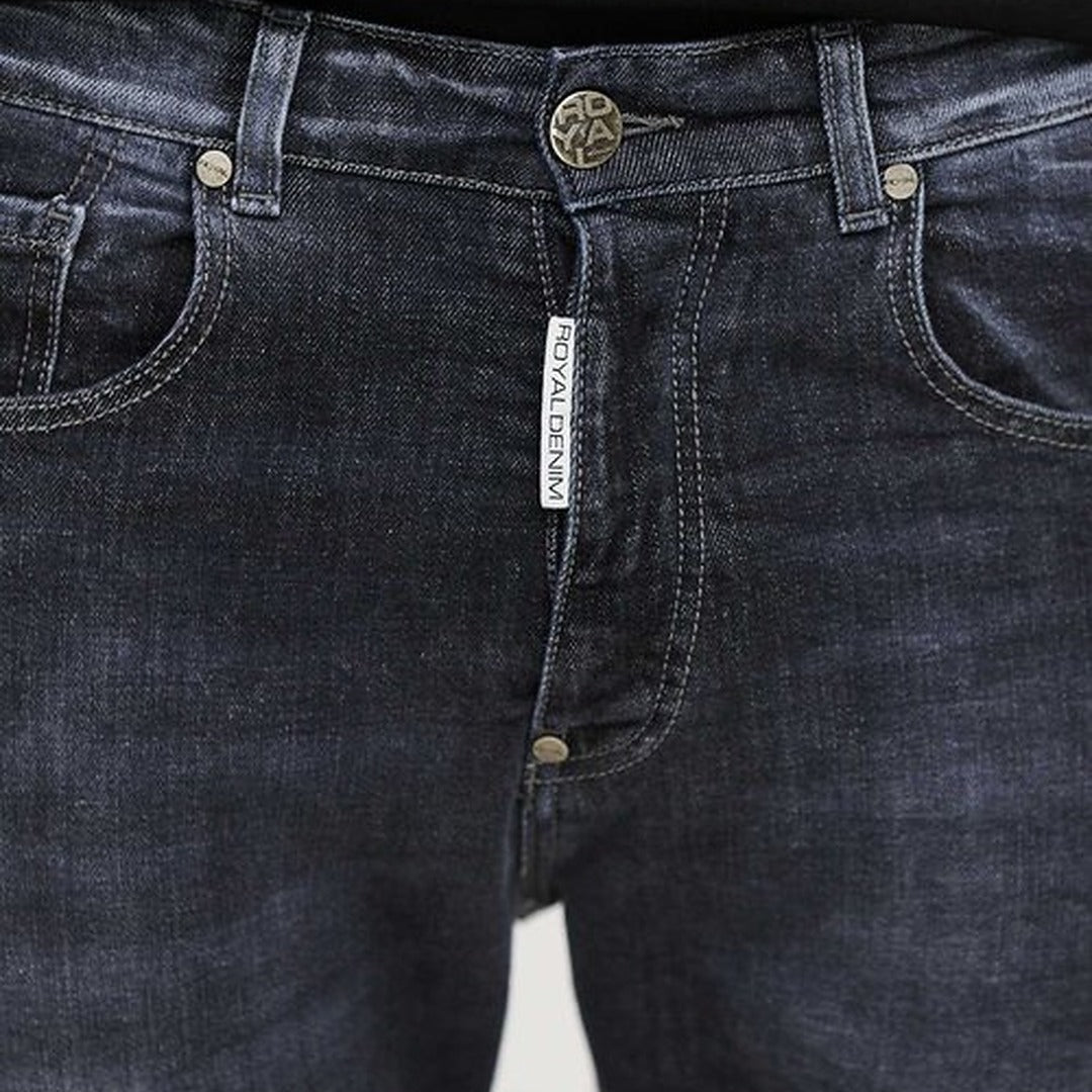 royaldenim Malmo 2141 Dark Black Wash Jeans - Men's Denim, Tapered Fit