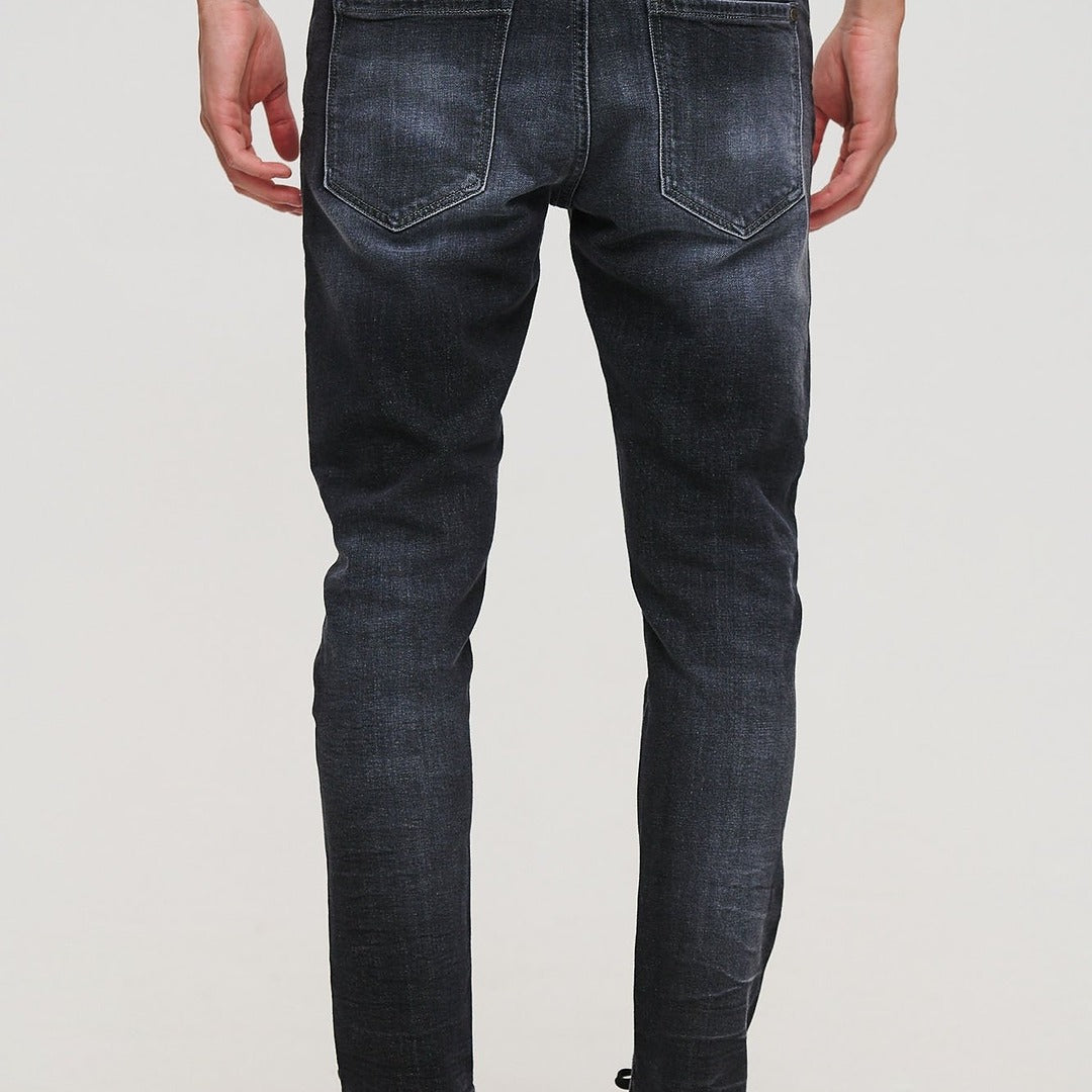 royaldenim Malmo 2141 Dark Black Wash Jeans - Men's Denim, Tapered Fit